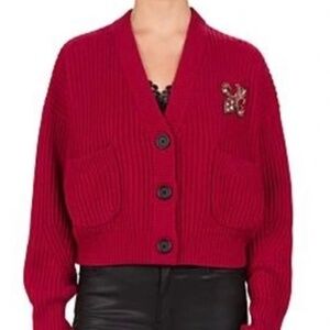 WINTER SALE!!! The Kooples Batwing Cropped Cardigan Womens SZ 8